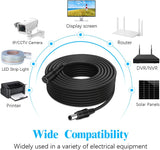 Power Extension Cable 33ft,DC 12V Plug Power Adapter Extension Cable for CCTV Security Camera,IP Camera,NVR