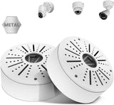 Caja de Conexiones Universal de Metal para Cámara Domo Soporte de Montaje Universal para Caja de Conexiones de Cámara de Seguridad de Metal, para uso en Interiores/Exteriores