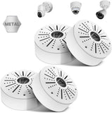 Caja de Conexiones Universal de Metal para Cámara Domo Soporte de Montaje Universal para Caja de Conexiones de Cámara de Seguridad de Metal, para uso en Interiores/Exteriores