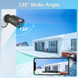 WEILAILIFE 【Flashing LEDs Visual Alert】 4K 8.0Megapixel Extend Wired Security Camera, POE IP Security Camera, Wired Cameras for Home Security, Home Video Surveillance Camera