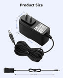 Adaptador de corriente continua de 12V 1A para cámaras de seguridad IP/CCTV. Salida DC 12V 1000mA, entrada AC 100V-240V/50 o 60Hz, enchufe de EE. UU. Incluye cable de alimentación AC a DC de 10 pies (negro)