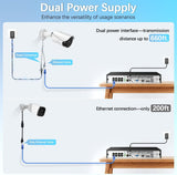 【130° Ultra Wide-Angle & 2-Way Audio】 4K Outdoor Wired Security Camera System, Wired Home Security Camera System, Home Video Surveillance System(Enjoy $20 Off Instantly)