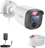 WEILAILIFE 【Flashing LEDs Visual Alert】 5.0Magapixel Extend Wired Security Camera, Home Video Surveillance Camera, CCTV Bullet Cameras for Home & Outdoor Use
