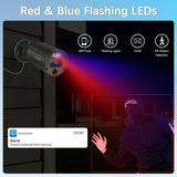 WEILAILIFE 【Flashing LEDs Visual Alert】 4K 8.0Megapixel Extend Wired Security Camera, POE IP Security Camera, Wired Cameras for Home Security, Home Video Surveillance Camera