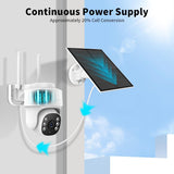 5V Solar Panel for Wireless Outdoor Security Camera, 5W Micro USB Solar Panel for Outdoor Rechargeable Battery Camera, IP66 Waterproof Solar Panels with 10ft Cable