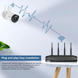 《16-Channel & 8.0MP》Security Wireless Network Video Recorder NVR System for Home Surveillance/Monitor Camera Systems,Built-in WiFi Recorders,Local Storage,Support 16-Channel, Max to 6TB Hard Drive