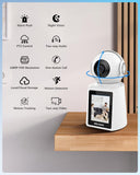 WEILAILIFE 【2-Way Video】 Indoor Wireless Pet Dog Security Camera Home WiFi Surveillance Cameras Baby/Elderly Pan Tilt Smart Security Camera
