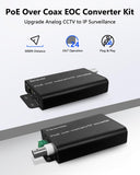 IP Over Coax Converter (EOC) – PoE Ethernet Over Coax up to 3000ft for CCTV Systems