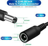Power Extension Cable 33ft,DC 12V Plug Power Adapter Extension Cable for CCTV Security Camera,IP Camera,NVR