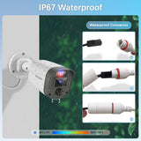 WEILAILIFE 【Flashing LEDs Visual Alert】 5.0Magapixel Extend Wired Security Camera, Home Video Surveillance Camera, CCTV Bullet Cameras for Home & Outdoor Use