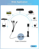 Adaptador de corriente alterna (AC) 100-240V 12V 2A para grabador de sistema de seguridad NVR