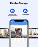 WEILAILIFE 【2-Way Audio】 2K Indoor WiFi Security Camera, 360° Wireless Cameras for Home Security, Baby/Pet/Dog Video Surveillance Camera