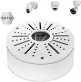 Caja de Conexiones Universal de Metal para Cámara Domo Soporte de Montaje Universal para Caja de Conexiones de Cámara de Seguridad de Metal, para uso en Interiores/Exteriores