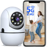 WEILAILIFE 【2-Way Audio】 2K Indoor WiFi Security Camera, 360° Wireless Cameras for Home Security, Baby/Pet/Dog Video Surveillance Camera
