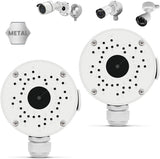 【Impermeable de Metal IP66】 Caja de Conexiones Universal para Cámaras de Seguridad Exteriores tipo Bala. Caja Impermeable para CCTV y Videovigilancia de Cámaras de Seguridad