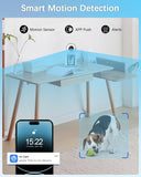 WEILAILIFE 【2-Way Video】 Indoor Wireless Pet Dog Security Camera Home WiFi Surveillance Cameras Baby/Elderly Pan Tilt Smart Security Camera