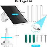 5V Solar Panel for Wireless Outdoor Security Camera, 5W Micro USB Solar Panel for Outdoor Rechargeable Battery Camera, IP66 Waterproof Solar Panels with 10ft Cable