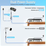 WEILAILIFE 【Flashing LEDs Visual Alert】 4K 8.0Megapixel Extend Wired Security Camera, POE IP Security Camera, Wired Cameras for Home Security, Home Video Surveillance Camera