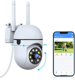 WEILAILIFE 【Audio bidireccional】 Cámara de seguridad WiFi 2K para interiores, cámaras inalámbricas de 360° para seguridad del hogar, cámara de videovigilancia para bebés, mascotas y perros
