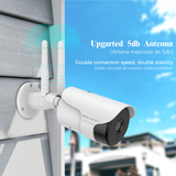[3K 5.0MP & Two Way Audio] Wireless Outdoor Security Camera, Waterproof Wireless Surveillance Camera with Two-Way Audio, Night Vision, AI Motion Detection