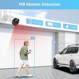 【Dual Antenna Enhanced & PIR Motion Detection】 2-Way Audio 5MP Outdoor Wireless Security Camera System, WiFi Video Surveillance, Home Security Cameras NVR