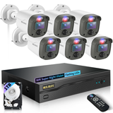 【122° Wide-Angle】 Outdoor Wired Security Camera System, Home Video Surveillance Systems, CCTV Cameras for Home, DVR Surveillance Kits(Enjoy $20 Off Instantly)