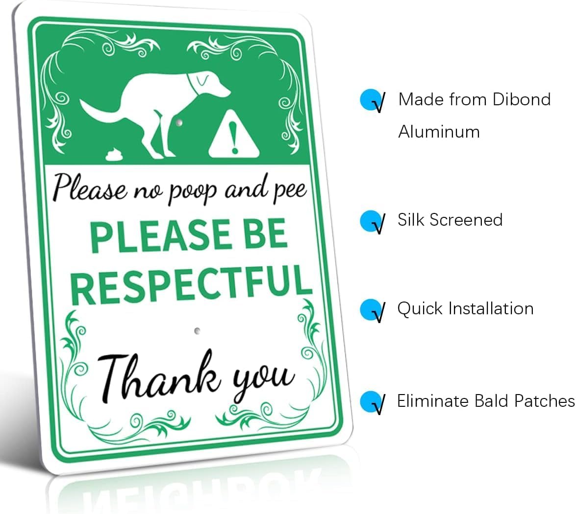 please-no-poop-and-pee-no-poop-reflective-yard-warning-sign-aluminum-weilailife-security-tech-life for Pick Up Your Dog Poop Sign Free Printable PLEASE NO POOP AND PEE NO POOP Reflective Yard Warning Sign, Aluminum – WEILAILIFE Security Tech Life for Pick Up Your Dog Poop Sign Free Printable