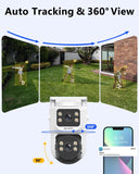 【All-in-One Security System】 4K Wired Security Camera System, Outdoor POE PTZ IP Cameras, Home Video Surveillance Camera Systems