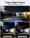 【2-Way Audio】 4MP PTZ Security Cameras Wireless Outdoor, WiFi Camera for Home Security, Home Video Surveillance System, Surveillance DVR Kits