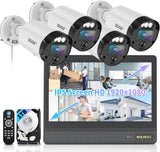 【All-in-One Security System】 4K Outdoor Wired Security Camera System, Home Video Surveillance Systems, Wired Cameras for Home Security(Enjoy $10 Off Instantly)