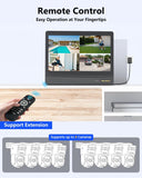 【All-in-One Security System】 4K Wired Security Camera System, Outdoor POE PTZ IP Cameras, Home Video Surveillance Camera Systems