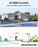 WEILAILIFE 【Auto Tracking & 2-Way Audio】 4MP Solar Powered Extend PTZ Camera, Wireless Outdoor Security Cameras, WiFi Home Video IP Camera(1 Pack)