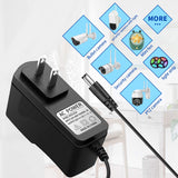 12V 1A Power Supply Adapter for IP/CCTV Security Camera, Output DC 12V 1000mA, Input AC 100V-240V, 50/60Hz, US Plug,10ft AC to DC Power Cord (Black)