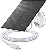 5V Solar Panel for Wireless Outdoor Security Camera, 5W Micro USB Solar Panel for Outdoor Rechargeable Battery Camera, IP66 Waterproof Solar Panels with 10ft Cable