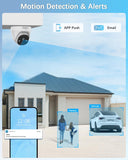 WEILAILIFE 【4K Ultra HD & 2-Way Audio】 Extend Wired Dome Security Camera, Home Video Surveillance Camera, Outdoor/Indoor POE IP Cameras