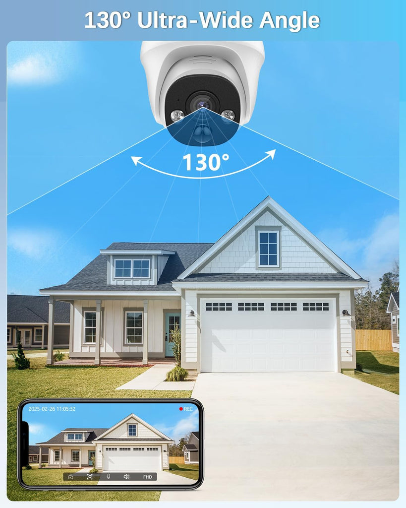 Wired Dome Security Camera System, Home Video Surveillance Camera