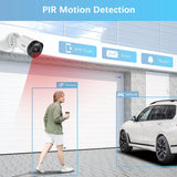 【All-in-One Security System】 4K 2160P Outdoor Wired Security Camera System, Home Video Surveillance & Security Cameras Systems(Enjoy $10 Off Instantly)
