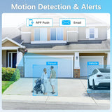 WEILAILIFE 【Flashing LEDs Visual Alert】 4K 8.0Megapixel Extend Wired Security Camera, POE IP Security Camera, Wired Cameras for Home Security, Home Video Surveillance Camera