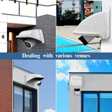 WEILAILIFE Universal Camera Cover Shield Sun Rain, Waterproof Protective Roof for Dome, Bullet Cameras, ABS Plastic Shade Covers (White)