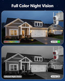 WEILAILIFE 【Dual Lens Linkage】 5MP Outdoor Wireless Security Camera, PTZ WiFi Video Surveillance Cameras for Home Security