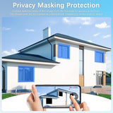 WEILAILIFE 【2-Way Audio & PTZ Digital Zoom 】 4K 8MP PoE IP Security Camera, Wired Outdoor & Indoor Security Cameras, Home Video Surveillance with 18.3m LAN Cable