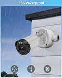 【Impermeable de Metal IP66】 Caja de Conexiones Universal para Cámaras de Seguridad Exteriores tipo Bala. Caja Impermeable para CCTV y Videovigilancia de Cámaras de Seguridad