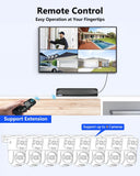【Auto Tracking & 2-Way Audio】 4K Wired Security Camera System, Outdoor POE PTZ IP Cameras, Home Video Surveillance Camera Systems