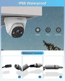 WEILAILIFE 【4K Ultra HD & 2-Way Audio】 Extend Wired Dome Security Camera, Home Video Surveillance Camera, Outdoor/Indoor POE IP Cameras
