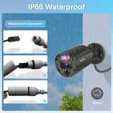 WEILAILIFE 【Flashing LEDs Visual Alert】 4K 8.0Megapixel Extend Wired Security Camera, POE IP Security Camera, Wired Cameras for Home Security, Home Video Surveillance Camera