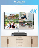 4K 8CH POE NVR Network Video Recorder, Supports up to 8 x 8MP/4K IP Cameras, Supports up to 8TB Hard Drive