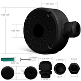 New Upgrade Security Camera Junction Box,Universal IP Camera Mount,Security Camera Bracket Outdoor,Metal Aluminum Waterproof Security Camera Mount,Blink Camera Mount New Upgrade