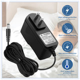 12V 1A DC Power Supply Adapter, Output DC 12V 1000mA, Input AC 100V-240V/50 or 60Hz, US Plug,10ft AC to DC Power Cord (Black)