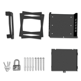 DVR Security Lockbox Heavy Duty Steel 9.13" x 10.7" x 2.48" for Wall or Floor Mount Enclosure, Network Cabinet, Metal Lockbox, NVR Safe Box, Bulletproof-Grade Thick Steel Plate