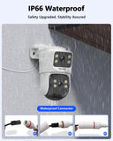 【All-in-One Security System】 4K Wired Security Camera System, Outdoor POE PTZ IP Cameras, Home Video Surveillance Camera Systems